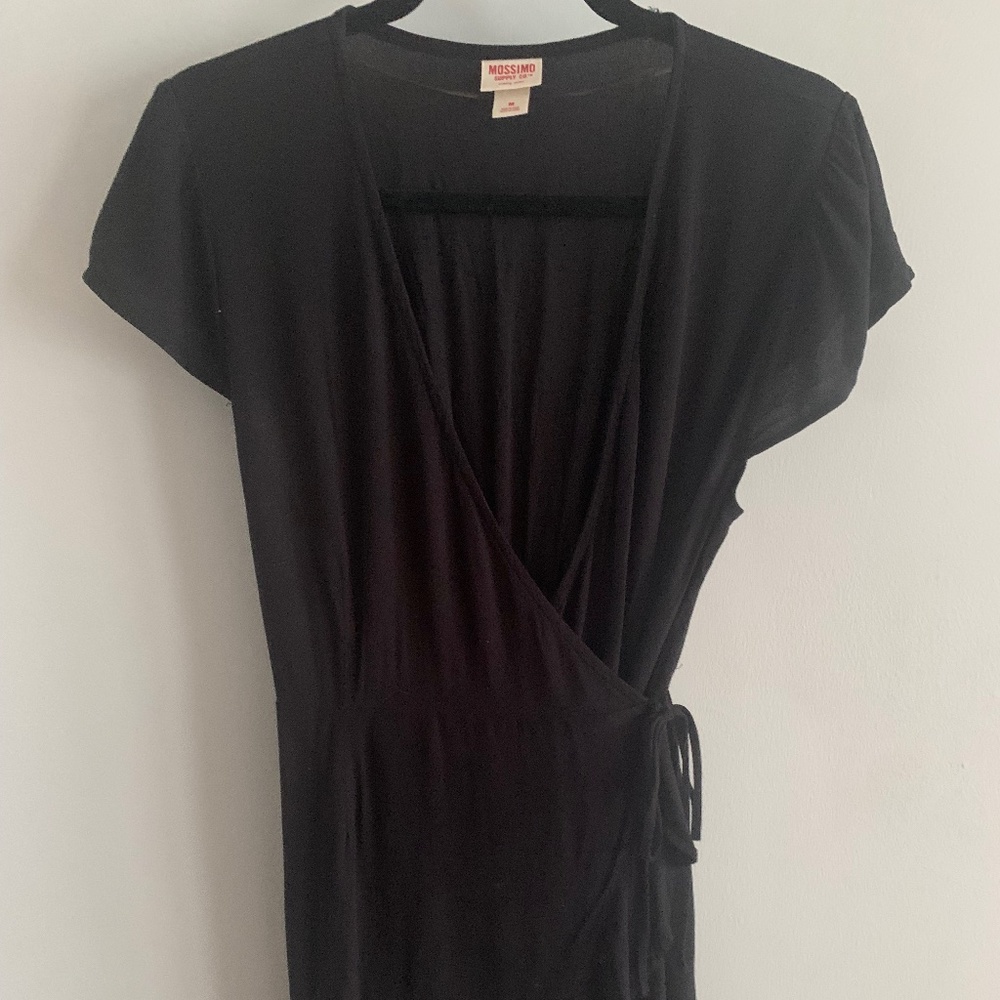 Mossimo, Wrap Dress, Black, Women's Medium US